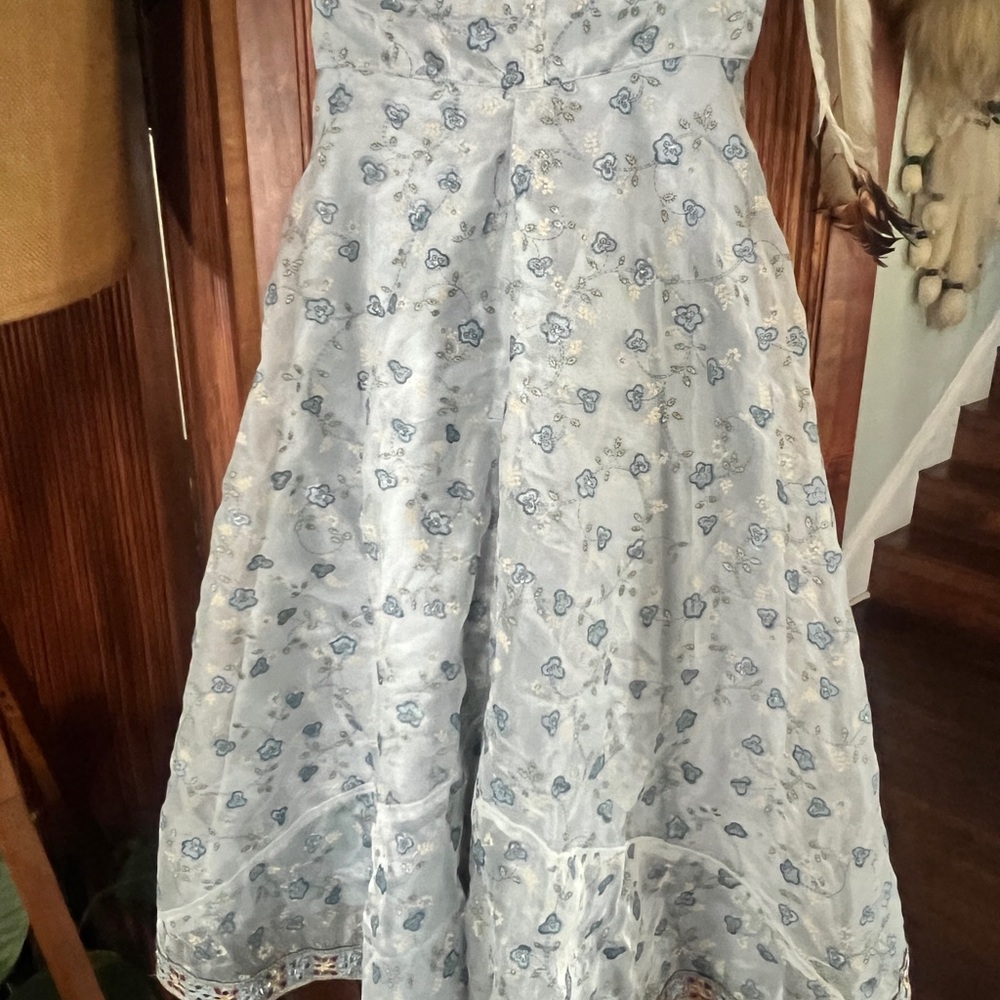 2/$20 Girl’s Vintage Floral Blue Handmade Skirt